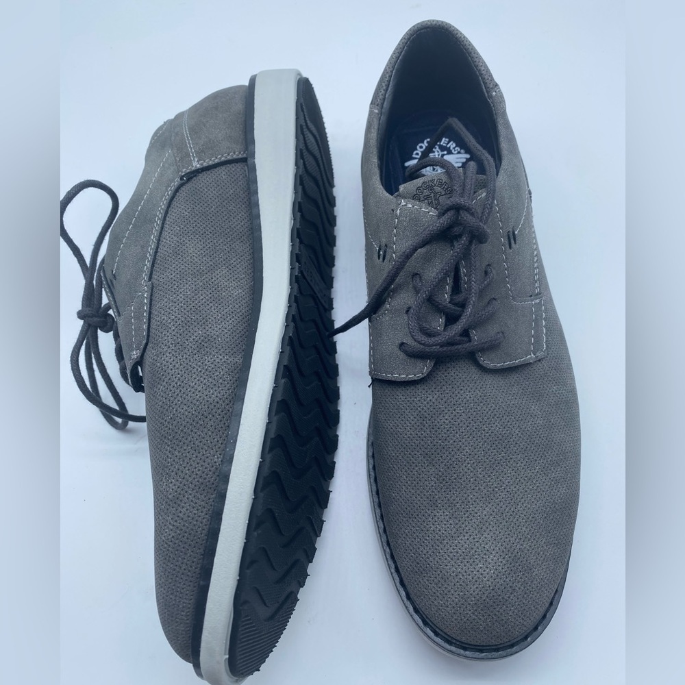 New Dockers Mens Blake Casual Oxford Shoe Size 8M Grey Color.